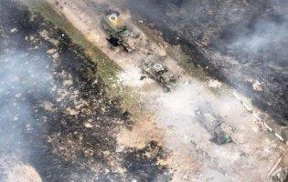 Українські війскові знищили колону техніки окупантів