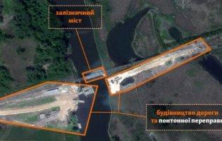 рашисти будують понтонну переправу на Харківщині