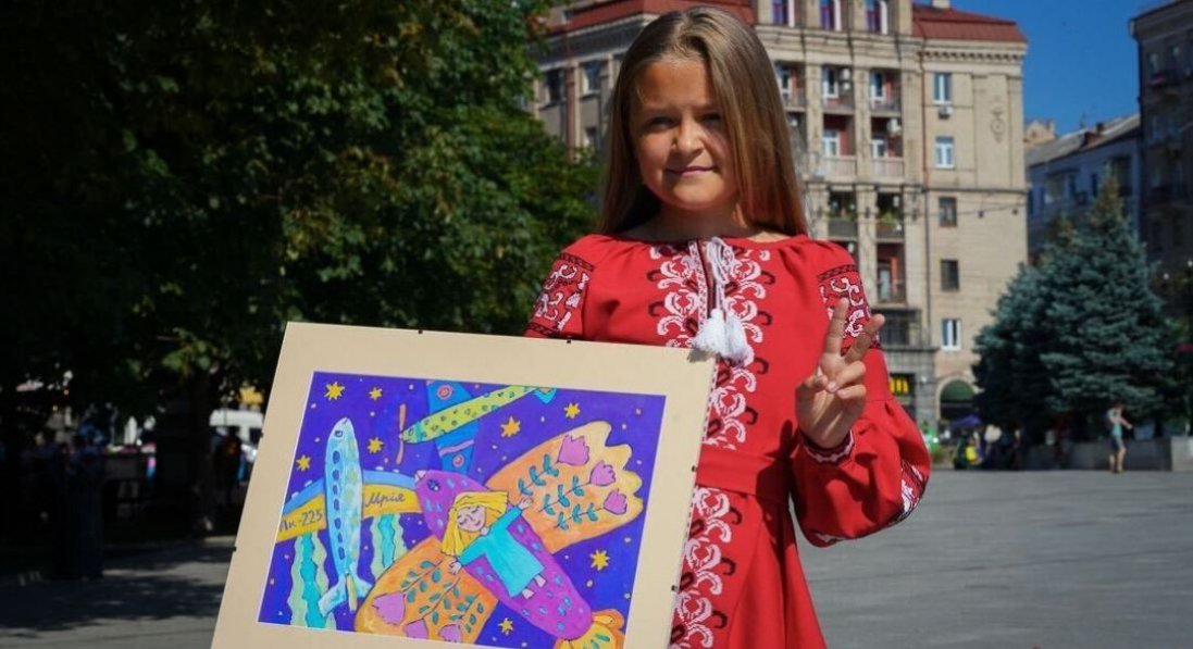 Картину 11-річної волинянки, що стала ескізом для марки «Українська мрія», продали на аукціоні