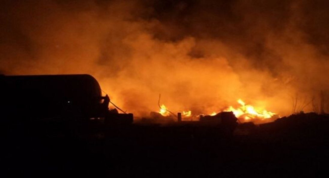 На Херсонщині росіяни підірвали свій потяг з боєприпасами