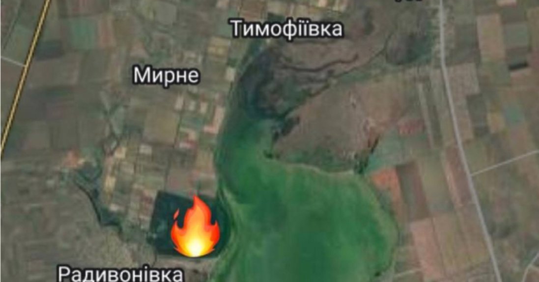 Біля Мелітополя згоріла військова база росіян