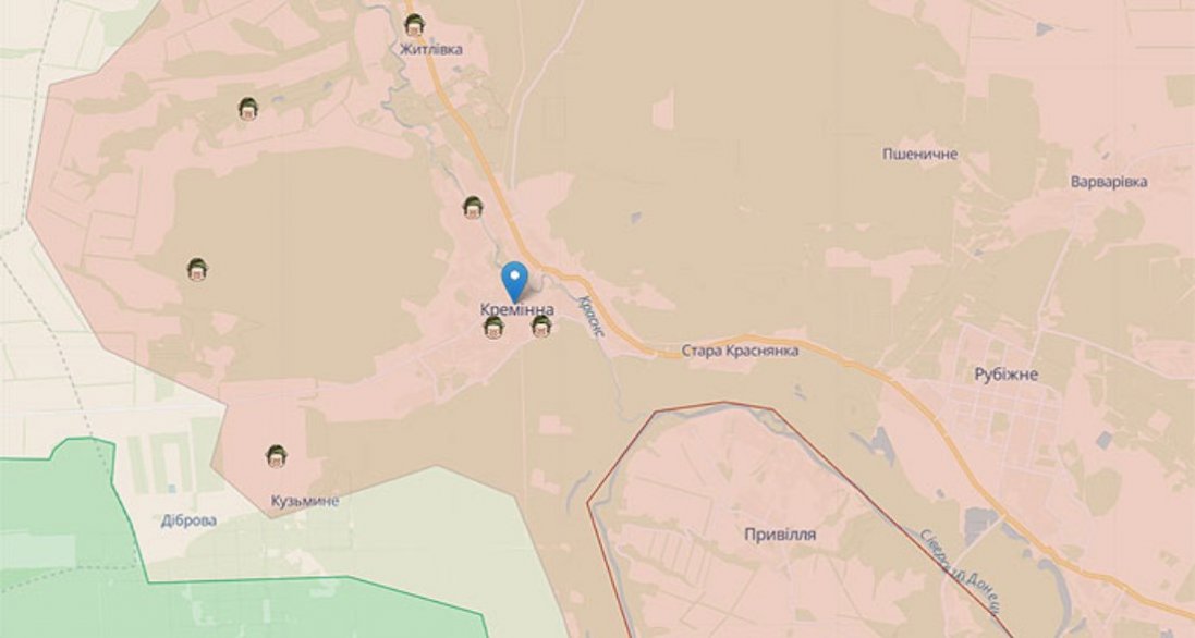 Біля Кремінної окупанти посилили підрозділи десантниками