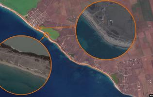 На пляжах біля Євпаторії росіяни вирили 7 км окопів
