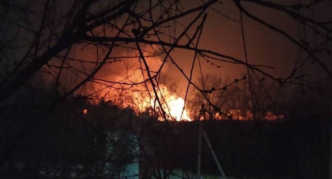 Поблизу Сімферополя була масштабна пожежа