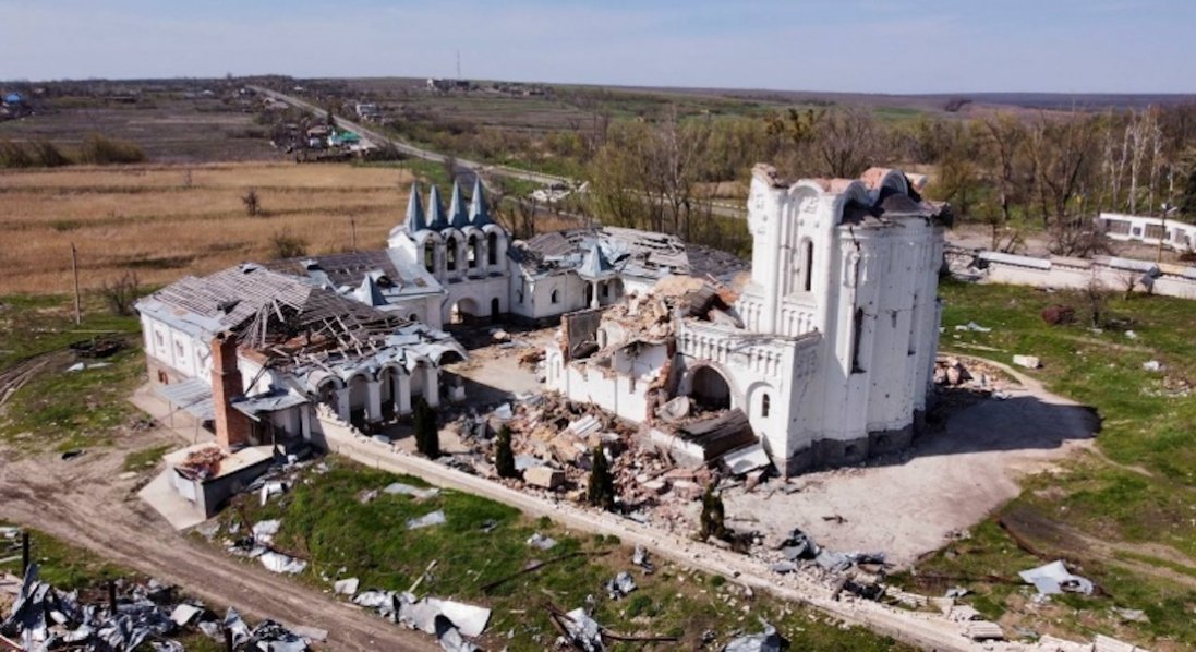 Зруйнований росіянами скит Святогірської лаври УПЦ МП: оприлюднили нові фото