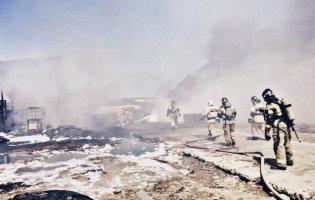 На росії горить склад паливно-мастильних матеріалів