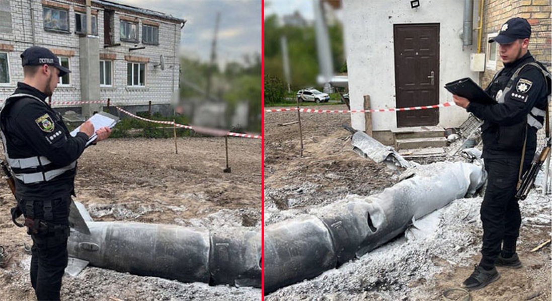 На Київщині показали пошкоджений будинок і уламки російських ракет
