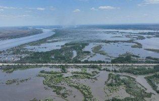 Окуповані Олешки майже повністю під водою
