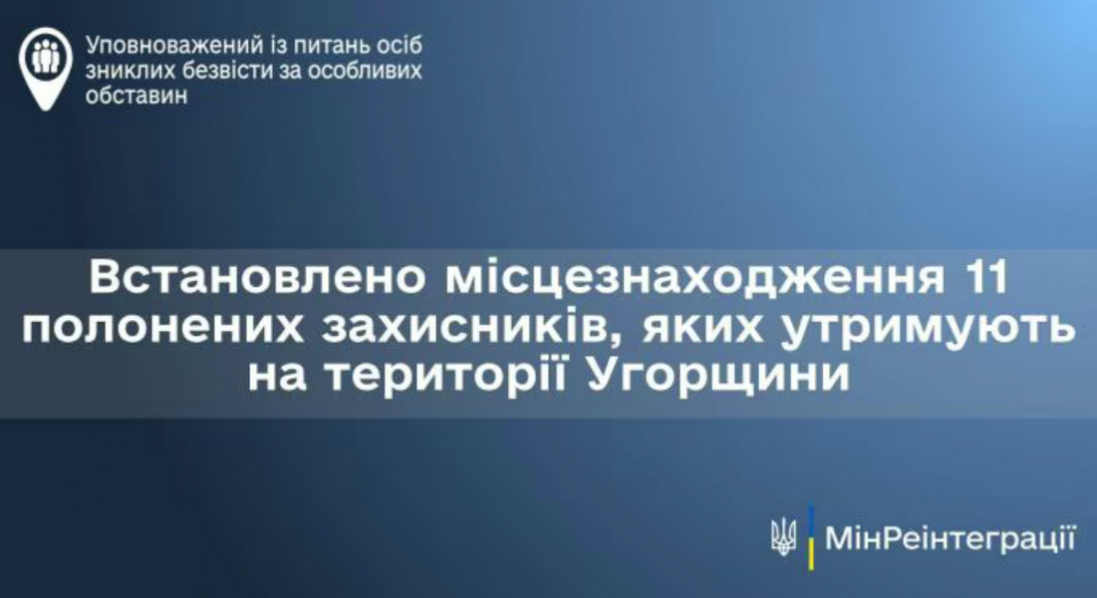 Україна знає імена полонених, яких росія передала Угорщині