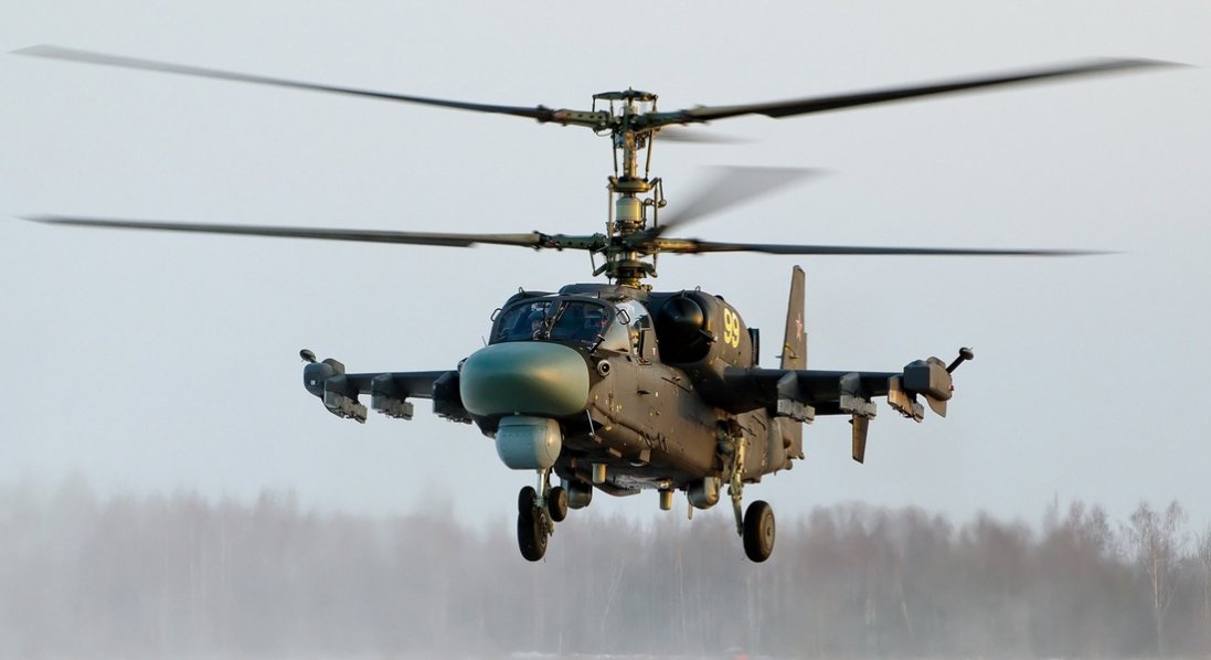 На південь України росія направила модифіковані гелікоптери Ка-52М