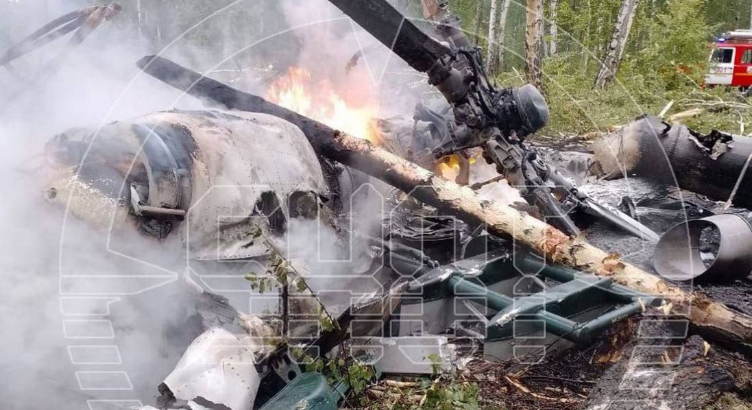 На росії розбився вертоліт Мі-8: є загиблі