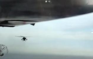 ГУР показало погоню в Криму російської авіації за дроном України