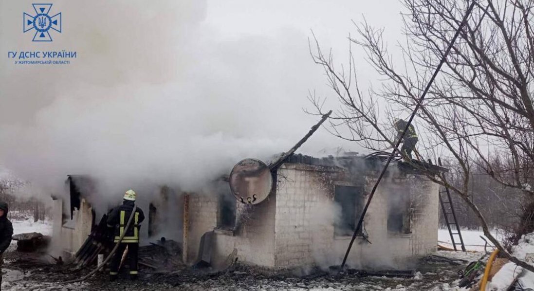 На Житомирщині в пожежі загинули три дитини