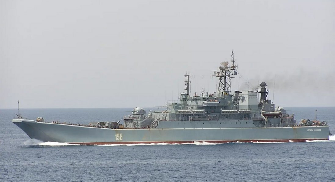 Україна знищила російський десантний корабель «Цезарь Куников»