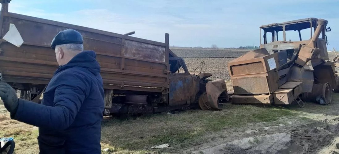 На кордон із Польщею вивезли розстріляну українську сільськогосподарську техніку