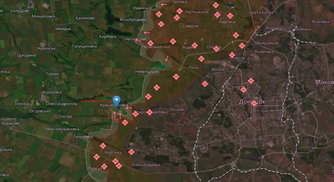 окупанти прорвалися до Красногорівки