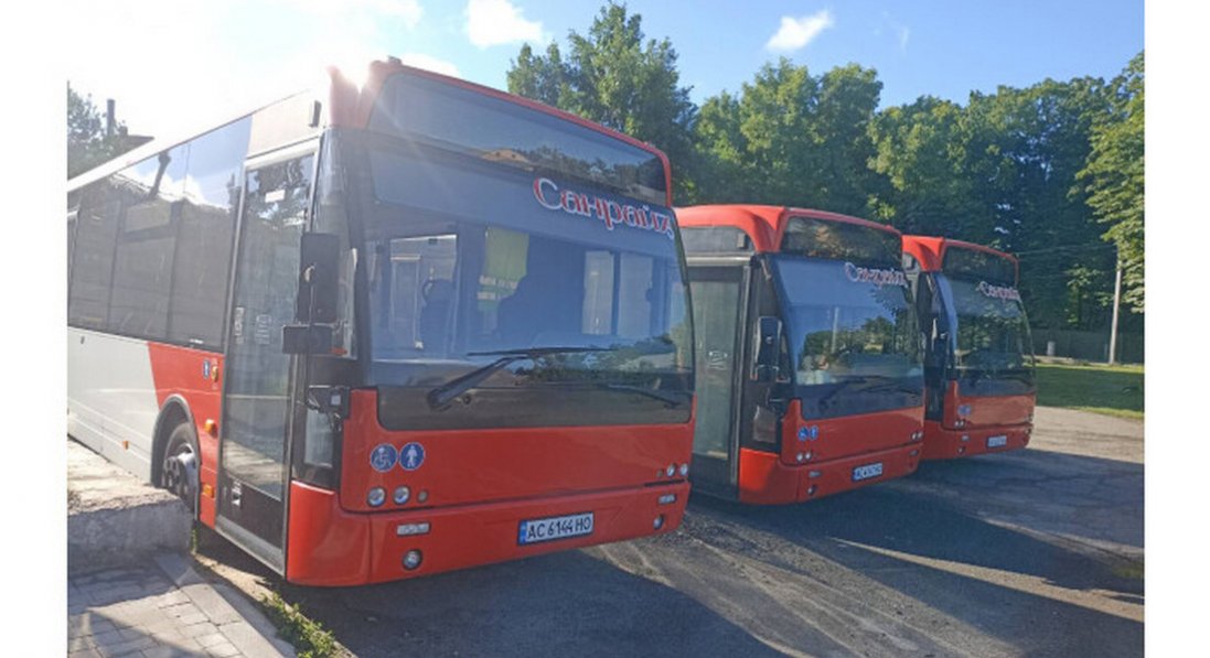 У Луцьку на одному з маршрутів запустили нові автобуси