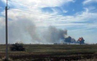 У Криму горить аеродром «Саки»