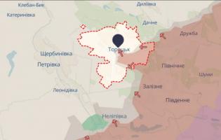 росіяни окупували майже половину Торецька