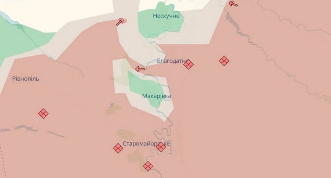 Українські військові змогли вирватися з Макарівки на Донеччині