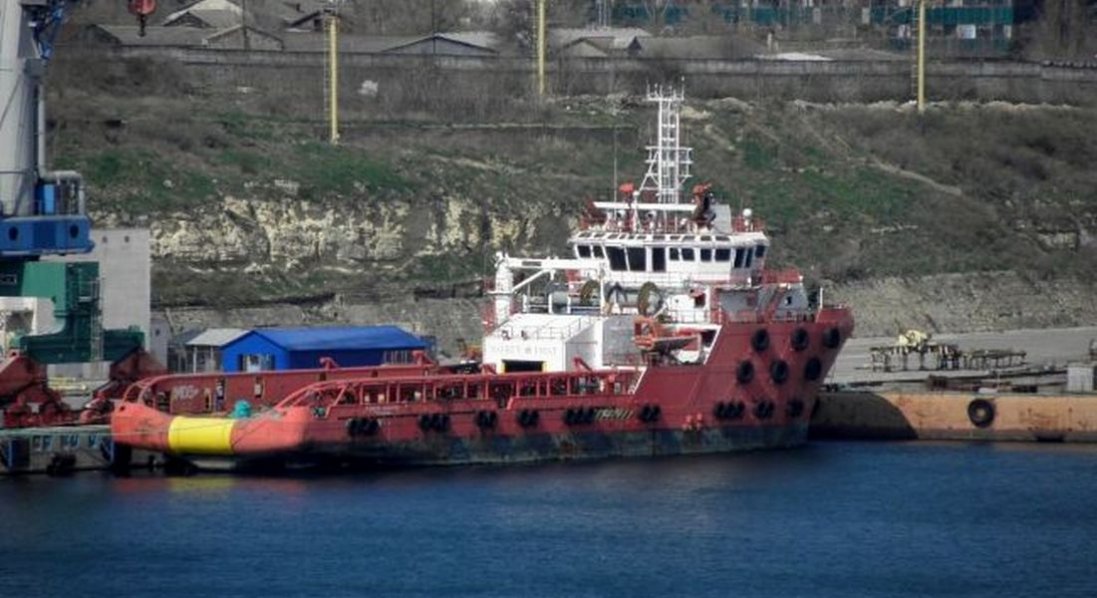 У Криму дрон вразив корабель, захоплений росією в 2014 році