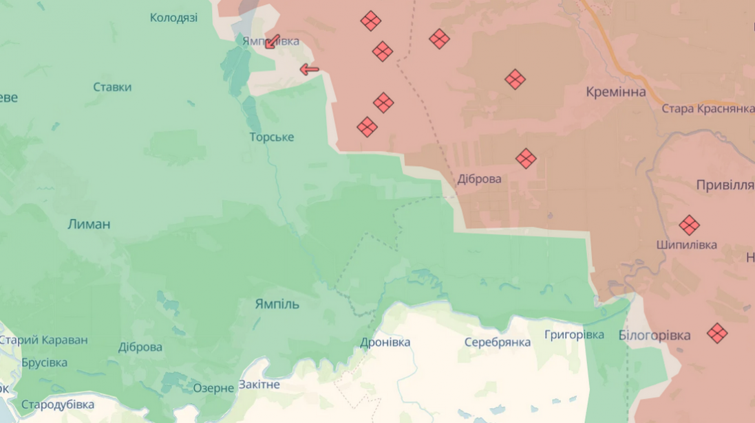 росіяни штурмують Серебрянський ліс