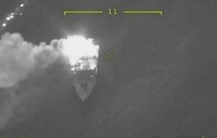 На Херсонщині знищили російський катер з десантом