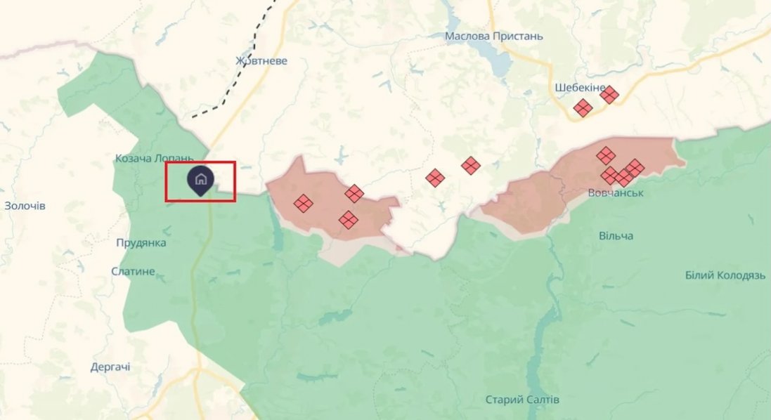 росіяни заявили, ніби зайшли на КПП «Гоптівка» на Харківщині