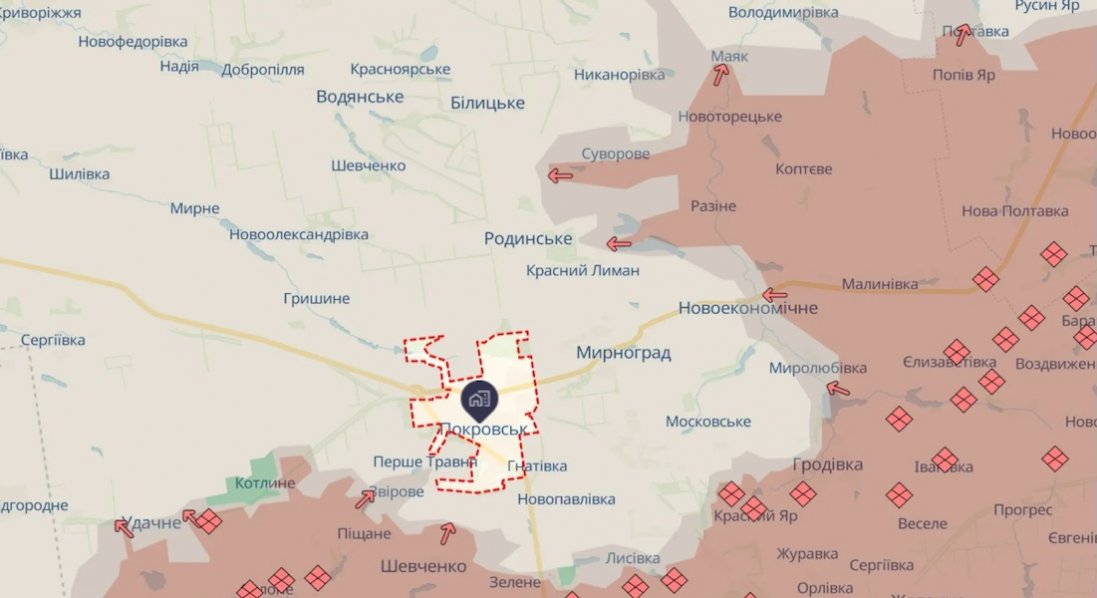 Північно-східніше Покровська росіяни проводять наступальні дії — Генштаб