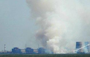У районі вантажного порту Запорізької АЕС - задимлення