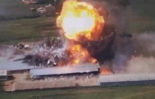 На Луганщині дрони СБУ знищили два склади боєприпасів росіян