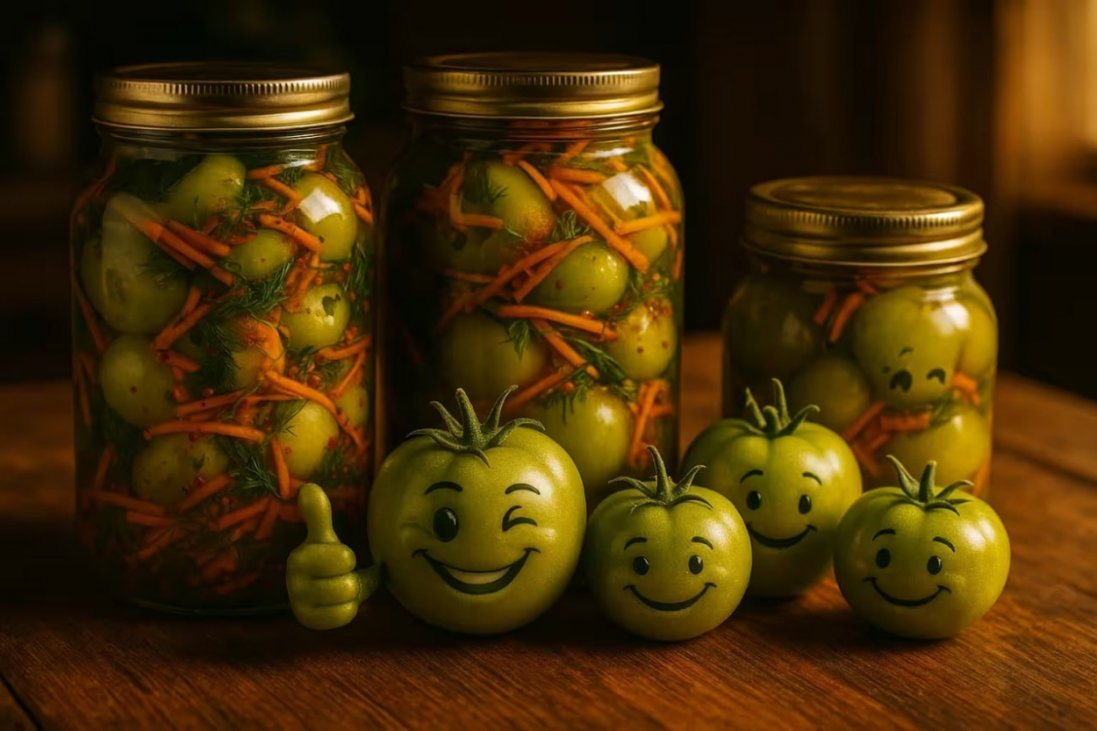 Консервовані зелені помідори на зиму по-корейськи: рецепт, що вразить