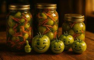 Консервовані зелені помідори на зиму по-корейськи: рецепт, що вразить