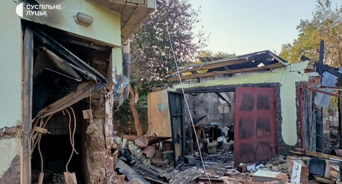 Показали руйнування на одній із вулиць Луцька після атаки рф