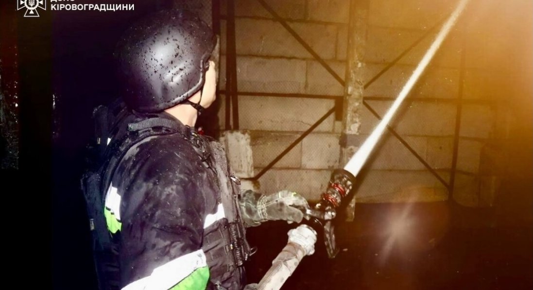 росіяни вночі вдарили дронами по Кiровоградщинi