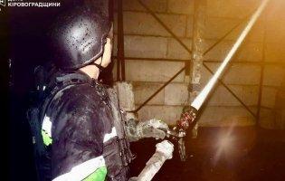 росіяни вночі вдарили дронами по Кiровоградщинi