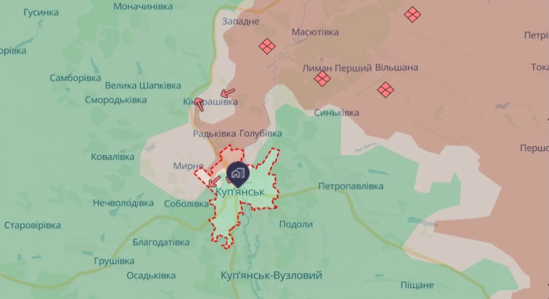 На Куп’янському напрямку росіяни діють малими групами піхоти, часто в цивільному одязі