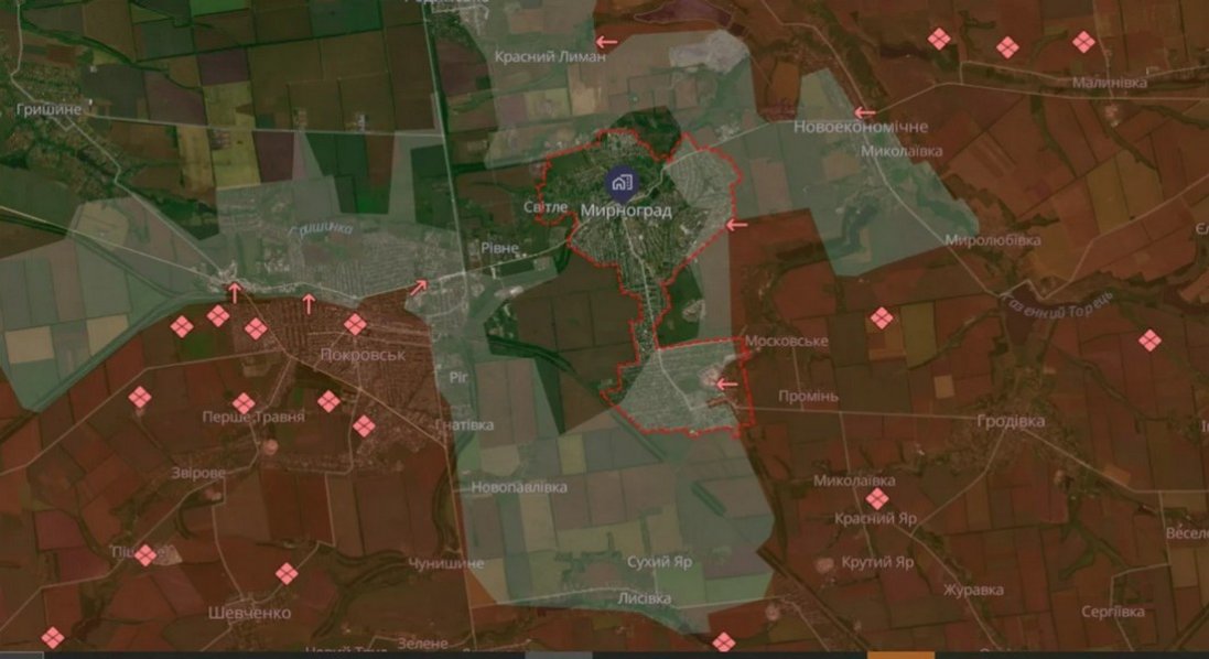 Морпіхи кажуть, що Мирноград оточений