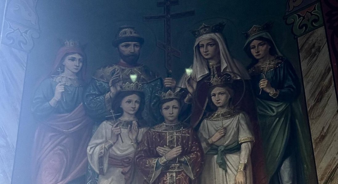 У соборі на Волині виявили розпис з імператором Миколою II