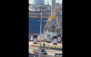 Атака рф на Київ: уламки впали в центрі столиці
