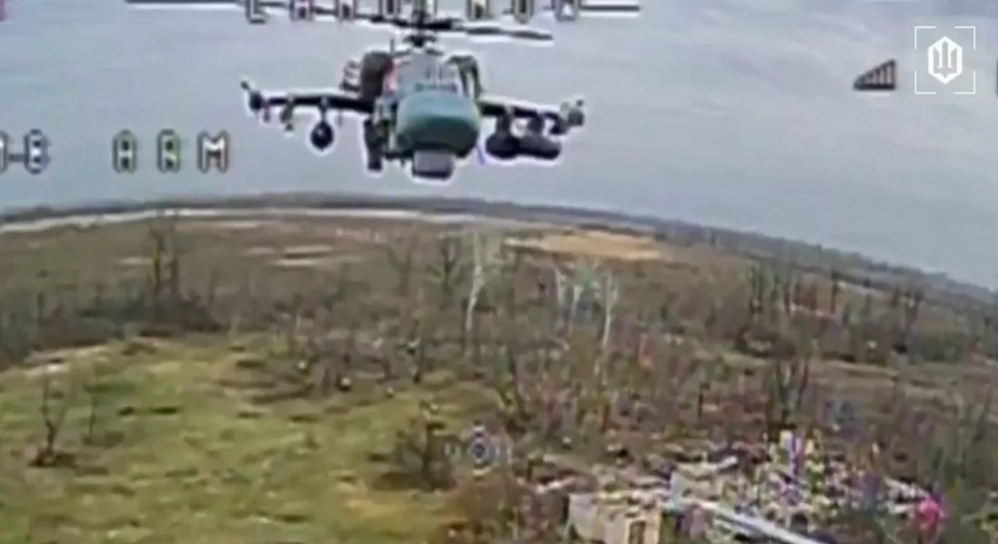 На Донеччині знищили російський вертоліт Ka-52