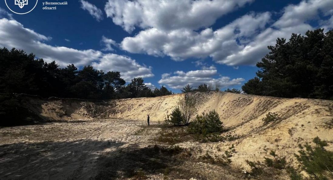 На Волині виявили незаконний видобуток піску на 3,7 млн