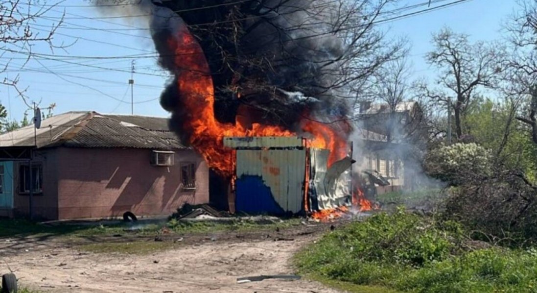 росія вдарила дронами по Харкову