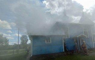 На Ковельщині палала дерев‘яна церква