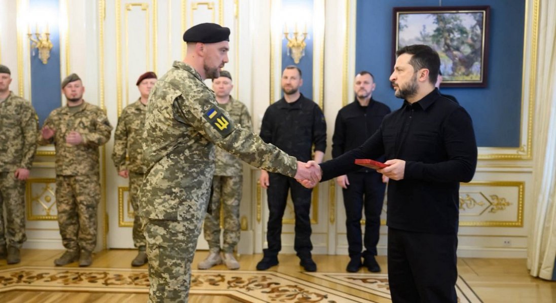 Командир танкового батальйону волинської бригади отримав орден від Зеленського
