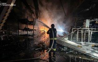 російський дрон влучив у підприємство на Тернопільщині