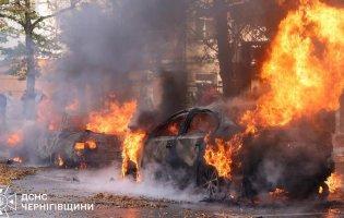 осіяни вдарили дроном по центру Чернігова, є загиблі