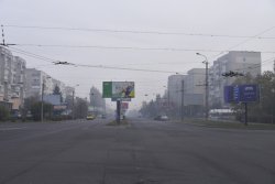 Туман в осінньому Луцьку