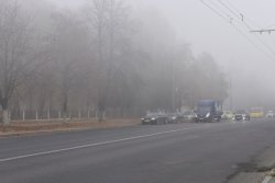 Туман в осінньому Луцьку