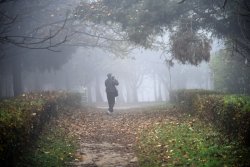 Туман в осінньому Луцьку